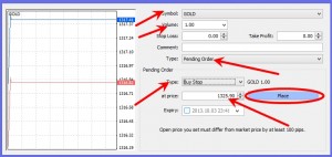 How to place pending order in forex